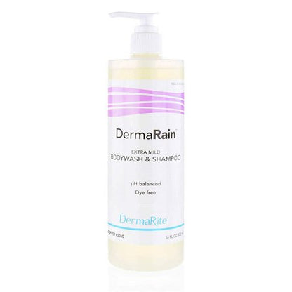 Shampoo and Body Wash DermaRain Pump Bottle Scented