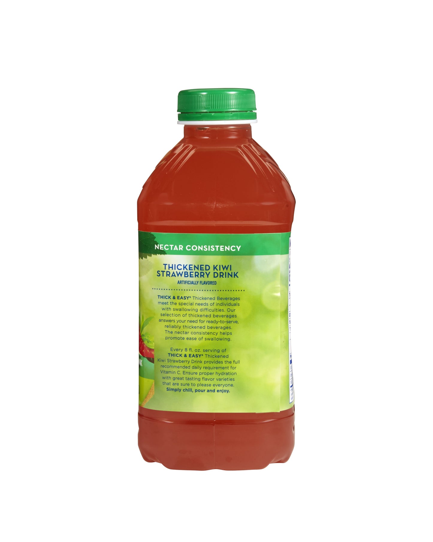 Thick & Easy Thickened Beverage 46 oz Kiwi Strawberry IDDSI Level 2 Mildly Thick