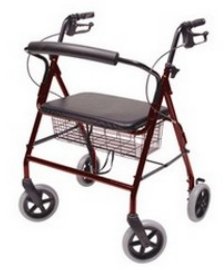 Bariatric 4 Wheel Rollator Lumex Walkabout Contour Imperial