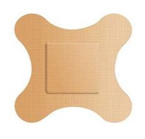 Adhesive Strip American White Cross Assorted Sizes Fabric Rectangle, Square, Knuckle, 4-Wing Tan Sterile