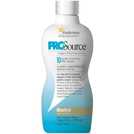 Oral Supplement ProSource Neutral Flavor Liquid 30 oz. Bottle