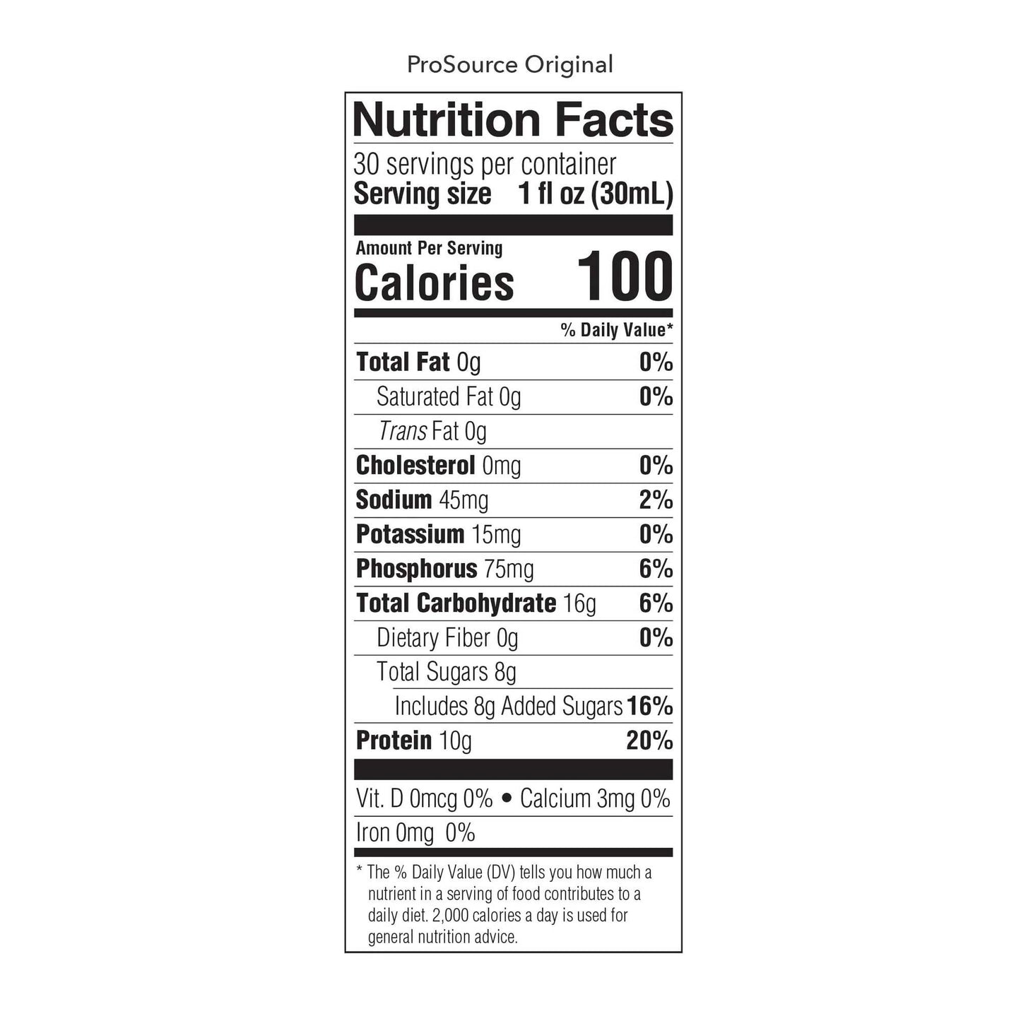 Medtrition ProSource Neutral Liquid Protein Oral Supplement 30 oz Bottle