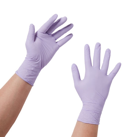 Exam Glove Halyard Lavender X-Large NonSterile Nitrile Standard Cuff Length Textured Fingertips Lavender Not Rated