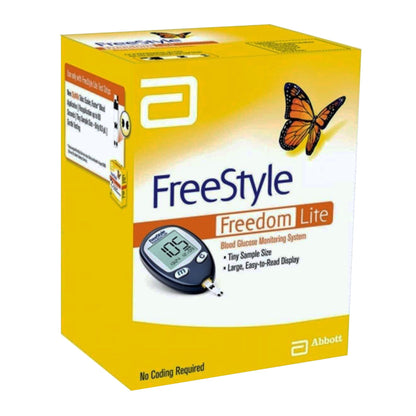 Blood Glucose Meter FreeStyle Lite 5 Second Results Stores up to 400 Results No Coding Required