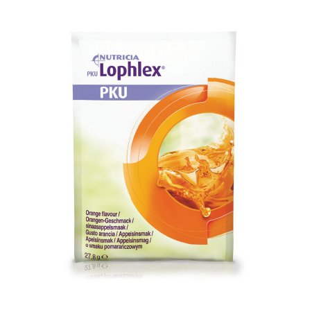 Oral Supplement PKU Lophlex Orange Flavor Powder 14.3 Gram Individual Packet