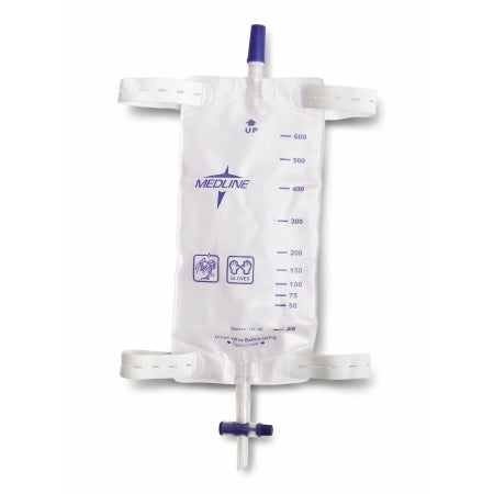 Urinary Leg Bag Medline® Anti-Reflux Valve Sterile Fluid Path 600 mL Vinyl