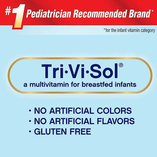 Enfamil Tri-Vi-Sol Pediatric Vitamin A C D Oral Supplement Drops Unflavored 50 mL Bottle