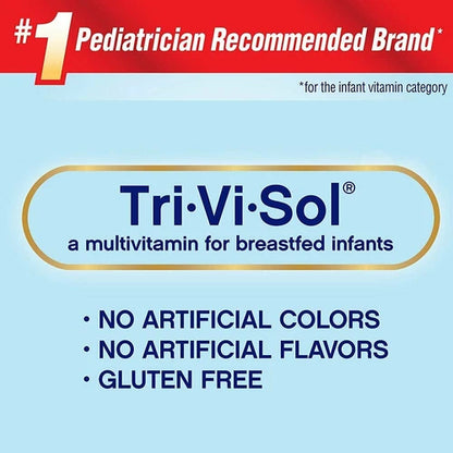 Enfamil Tri-Vi-Sol Pediatric Vitamin A C D Oral Supplement Drops Unflavored 50 mL Bottle