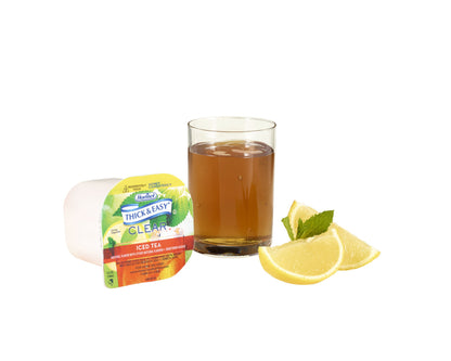 Thick & Easy Iced Tea Thickened Beverage 4 oz Portion Cup IDDSI Level 3 Moderately Thick