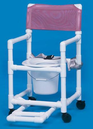 Commode / Shower Chair Standard Fixed Arms PVC