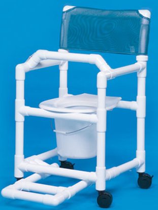 Commode / Shower Chair Standard Fixed Arms PVC