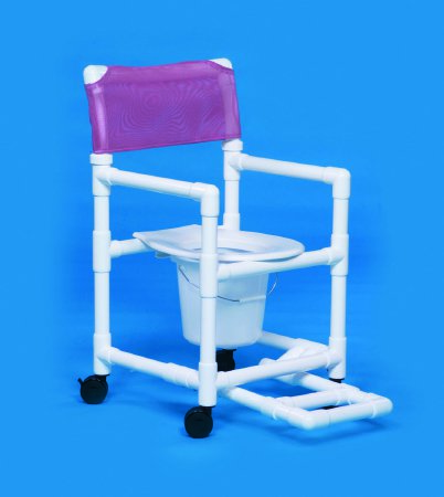 Commode / Shower Chair Standard Fixed Arms PVC