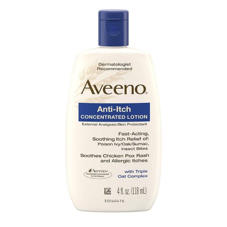 Anti-Itch Hand and Body Lotion Aveeno Anti-Itch 4 oz. Bottle Unscented Lotion