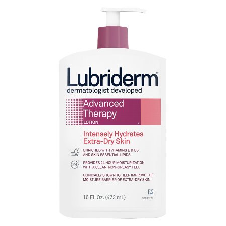 Hand and Body Moisturizer Lubriderm Advanced Therapy  Pump Bottle Scented Lotion