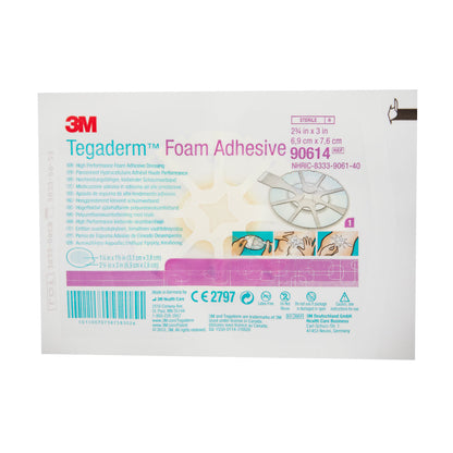 3M Tegaderm High Performance Foam Dressing 2-3/4 x 2-3/4 Inch Oval Sterile