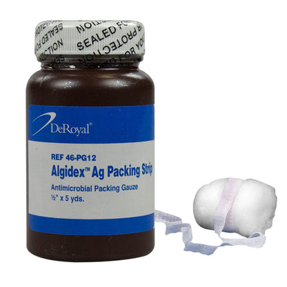 Algidex Ag Silver Wound Packing Strip 1/2 Inch x 5 Yard Sterile