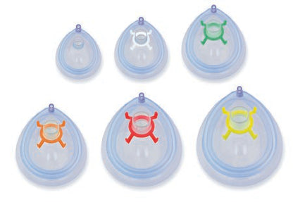 Anesthesia Mask Venticaire Tail Valve Style Adult Size 5 Hook Ring