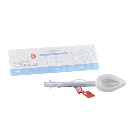 Curved Laryngeal Mask LarySeal Clear Size 4 30 mL Cuff PVC Single Patient Use Sterile