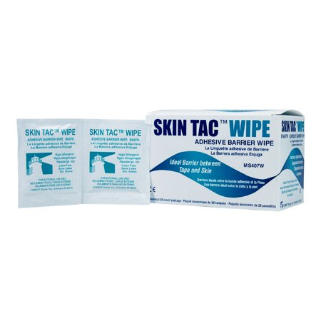 Torbot Skin Tac H Adhesive Barrier Prep Wipes - Latex-Free, Hypoallergenic, Liquid Form