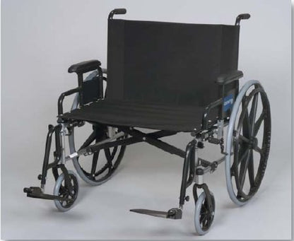 Bariatric Wheelchair Regency XL 2002 Full Length Arm Swing-Away Elevating Legrest Black Upholstery