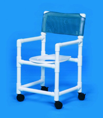 Commode / Shower Chair Standard Fixed Arms PVC