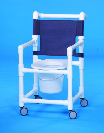 Commode / Shower Chair Select Fixed Arms PVC Frame Mesh