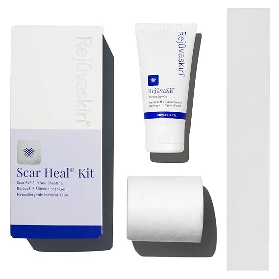 Rejuvaskin Scar Heal C-Section Scar Kit with Silicone Sheet & Gel