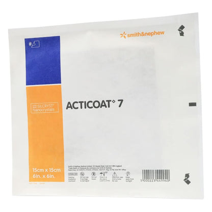Acticoat Flex 3 Silver Antimicrobial Barrier Dressing 4 x 4 Inch – Highly Conformable, Low-Adherent
