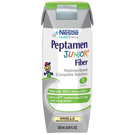 Pediatric Oral Supplement Peptamen Junior Fiber Vanilla Flavor 8.45 oz. Carton Liquid Fiber Impaired GI Function