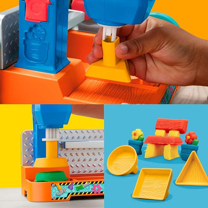 Play-Doh Stamp & Saw Tool Bench – Preschool Construction Toy for Ages 3+