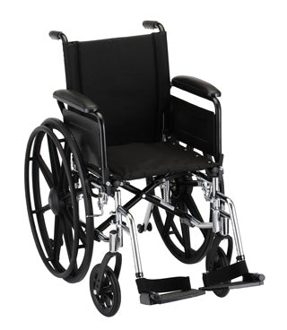 Hammertone Wheelchair - Lightweight With Flip Back Full Arms - Swing Away Footrest & Elevating Legrest