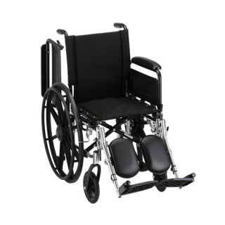 Hammertone Wheelchair - Lightweight With Flip Back Full Arms - Swing Away Footrest & Elevating Legrest