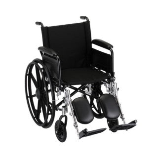 Hammertone Wheelchair - Lightweight With Flip Back Full Arms - Swing Away Footrest & Elevating Legrest
