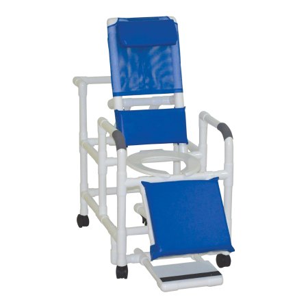 Shower Chair MJM International PVC Frame Reclining Backrest 325 lbs. Weight Capacity