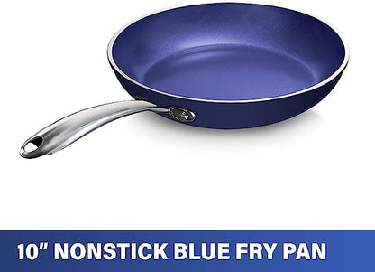 Granitestone Blue Frying Pan Ultra Durable Mineral and Diamond Triple Coated