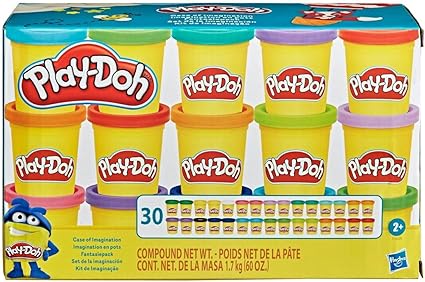Play-Doh Case of Imagination 30-Pack – Bulk Modeling Compound for Kids’ Creative Play