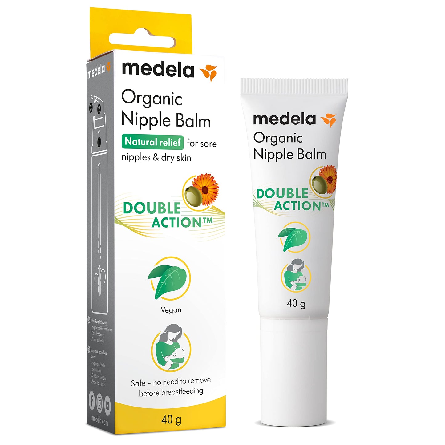 Nipple Cream Medela 40 Gram Pump Tube Unscented Cream