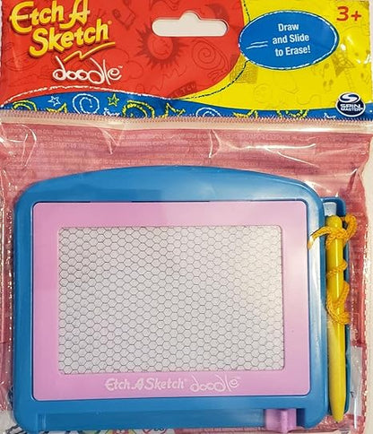 Spin Master Etch A Sketch Doodle – Mini Travel Drawing Toy, Lightweight & Portable