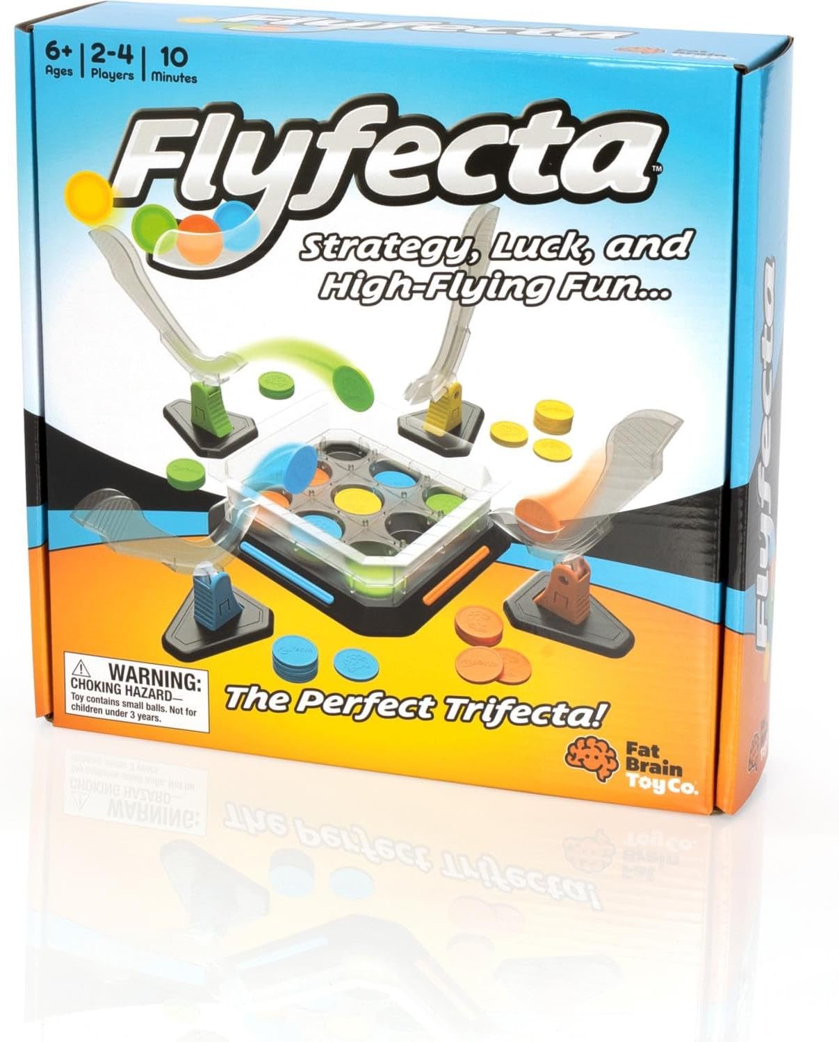 FlyFecta Game by Fat Brain Toy Co. – Strategic Disc Launch Game for Kids and Families