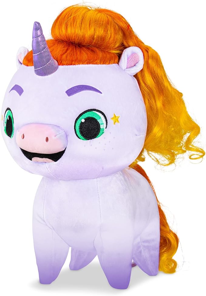Not Quite Narwhal Ollie Jinglehooves 12-Inch Plush Toy – Soft Huggable Character with Hair Play Fun