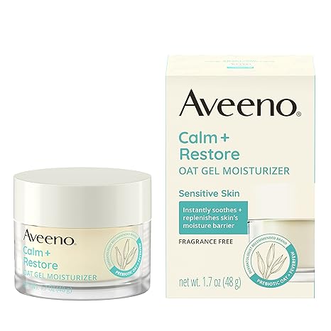 Facial Moisturizer Aveeno Calm+Restore 1.7 oz. Pump Bottle Unscented Liquid