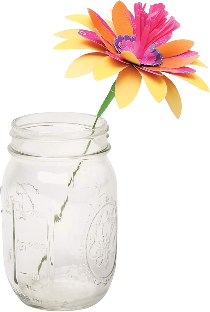 Klutz Fabulous Flowers Craft Kit – Create 20 Paper Flowers with Shaping Tool & Glitter