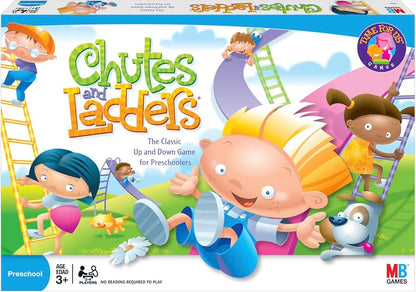 Chutes and Ladders Board Game – Classic Preschool Game for Kids Ages 3+ (2-4 Players)