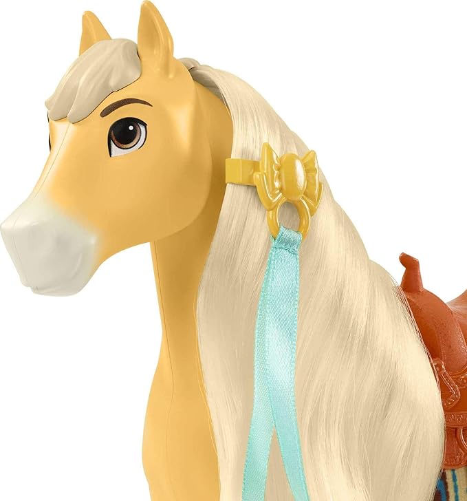 Mattel Spirit Untamed Miradero Festival Styling Chica Linda Horse – 8-Inch Hair Play Toy for Kids 3+