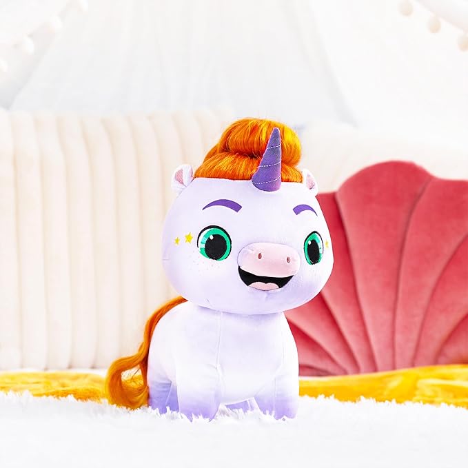 Not Quite Narwhal Ollie Jinglehooves 12-Inch Plush Toy – Soft Huggable Character with Hair Play Fun