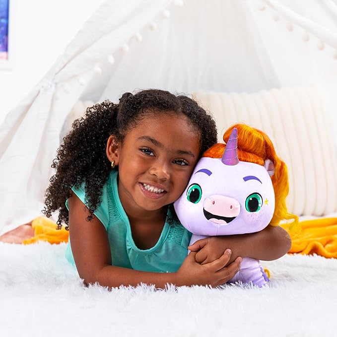 Not Quite Narwhal Ollie Jinglehooves 12-Inch Plush Toy – Soft Huggable Character with Hair Play Fun