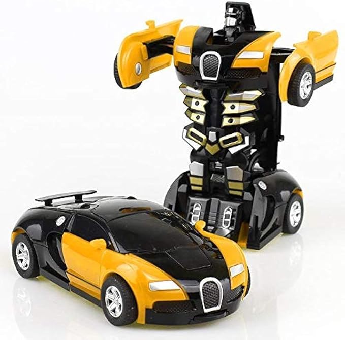 Kid’s Robot Bugatti Veyron Car Toy – 2-in-1 Transforming Robot Race Car (Ages 3+)