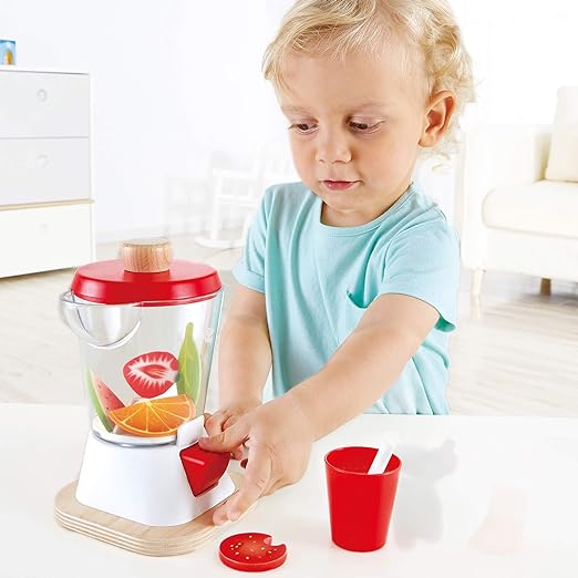 Hape  Smoothie Blender Interactive Toy Kitchen Fun with Realistic Spinning Action