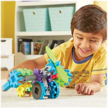 Learning Resources Flight Gears 44-Piece STEM Building Set – Creative Gear Play for Kids Ages 4+