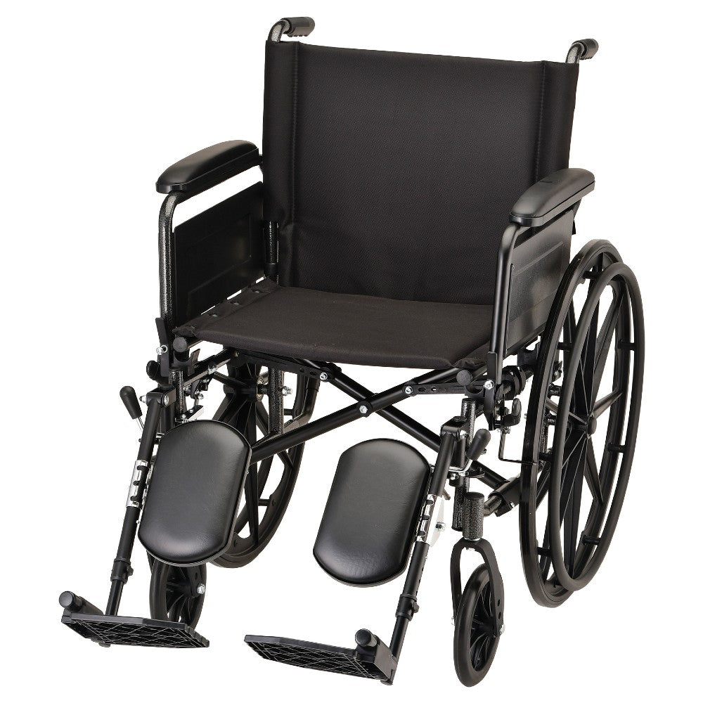 Hammertone Wheelchair - Lightweight With Flip Back Full Arms - Swing Away Footrest & Elevating Legrest
